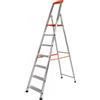 Gierre Stabila AL740, 7 gradini, 2.60 m - Scalandrino in alluminio con cavalletto - Altezza stimata operativa 3.60 m