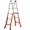 Gierre Peppina A0010, 2x6 gradini, 2.72 m - Scala in acciaio telescopica - Altezza stimata operativa 3.70 m
