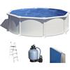 Gre Atlantis Rotonda Ø460 x 132cm - Piscina fuori terra in acciaio
