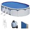 Gre Fidji Ovale 610x375x120cm - Piscina fuori terra in acciaio