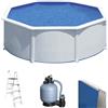 Gre Fidji Rotonda Ø300 x 120 cm - Piscina fuori terra in acciaio