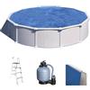 Gre Atlantis Rotonda Ø550 x 132cm - Piscina fuori terra in acciaio