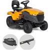 Stiga Tornado 398 - Trattorino tosaerba con scarico laterale e mulching