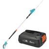 Gardena THS 42/18V P4 - Tagliasiepi elettrico su asta di prolunga telescopica - Batteria al litio 18V/2,5Ah
