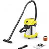 Karcher WD 3 S V-17/4/20 - Bidone Aspiratutto - Acciaio INOX - 17 litri