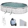 Gre Finlandia Ovale 610x375x120cm - Piscina fuori terra in acciaio