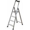 Facal Quadra Q50/4 Tecnoscala, 4 gradini, 1.62 m - Scalandrino in alluminio con cavalletto - Altezza stimata operativa 2.68 m