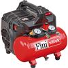 Fini Siltek S/6 - Compressore aria elettrico portatile monofase silenziato, oil-less- Motore 1 HP - 6 lt