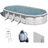 Gre Finlandia Ovale 730x375x120cm - Piscina fuori terra in acciaio