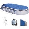 Gre Atlantis Ovale 915x470x132cm - Piscina fuori terra in acciaio