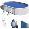 Gre Atlantis Ovale 610x375x132cm - Piscina fuori terra in acciaio