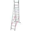 Facal Stilo SL290-2, 2x10 gradini, 4.54 m - Scala telescopica in alluminio allungabile - Altezza stimata operativa 5.44 m