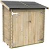 Alce Ambrogio 155x85 - Casetta da giardino in legno - Tetto monofalda - 155x85x165 cm