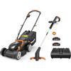 WORX twin pack WG927E - Tagliaerba e Tagliabordi a batteria - 40V - 2x 2Ah
