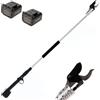 Volpi KV151 - Forbice elettrica da potatura su asta - 2x 21.6V 4Ah - Diametro di taglio 38mm