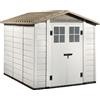 Garofalo Tuscany Evo 240 - Casetta da giardino - Con finestre e porta a doppia anta - 202.5x242.5x220 cm
