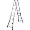Facal Briko Blu BB/3, 2x9 gradini, 4.56 m - Scala in alluminio telescopica - Altezza stimata operativa 5.50 m