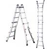 Svelt Scalissima GR SSCAL012, 2x12 gradini, 6.27 m - Scala in alluminio telescopica - Altezza stimata operativa 7.27 m