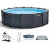 Intex Graphite Grey Panel 26384NP - Piscina Rotonda