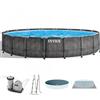 Intex Prisma Frame Greywood 26744NP - Ø549x122 cm - Piscina Rotonda