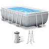 Intex Prisma Frame 26784NP - 300x175x80 cm - Piscina fuori terra + Pompa filtro 45 W e Scaletta