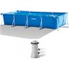 Intex Rectangular Frame 28274NP - 450x220x84 cm - Piscina + Pompa filtro
