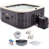 Intex Quadrata Greystone Deluxe 28450NP - 173x173x71 cm - Piscina idromassaggio spa