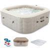 Intex Quadrata Chevron Deluxe 28472EX - 193x193x71 cm - Piscina idromassaggio spa