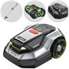 EGO AURA-R2 RMR3000E - Robot Tagliaerba senza impianto con batteria 5Ah - Decespugliatore ST1300E-S con batteria 2.5Ah