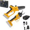 Stiga SP 100e Kit - Kit Potatore a batteria + Forbici elettriche da potatura - 20V/2Ah - Diametro di taglio 50mm