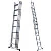 S.T.P. Tria 3TR A10069083255, 3x8 gradini, 5.55 m - Scala a sfilo in alluminio - Altezza stimata operativa 6.55 m