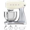 Smeg SMF02CREU Panna - Impastatrice Planetaria - Vasca in Inox da 4,8 litri