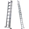 S.T.P. Tria 3TR A10100133405, 3x13 gradini, 10.05 m - Scala a sfilo in alluminio - Altezza stimata operativa 11.05 m