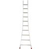 Facal Atlanta ATL-10/S, 10 gradini, 2.86 m - Scala da appoggio in alluminio - Altezza stimata operativa 3.75 m