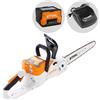 STIHL MSA 70 C-B Set - Elettrosega da taglio con batteria AK 30 S - 36V 5Ah - Barra carving da 30 cm