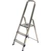 Facal Golden GLD/3, 3 gradini, 1.20 m - Scalandrino in alluminio con cavalletto - Altezza stimata operativa 2.47 m