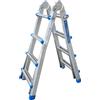 S.T.P. New Blue A20NB4, 2x8 gradini, 4.44 m - Scala in alluminio telescopica - Altezza stimata operativa 5.44 m