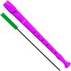 Hohner Flauto hohner 9508 colore viola custodia verde e trasparente