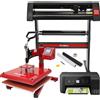 MONSTERSHOP Pressa a Caldo Swing 38cm, Plotter da Taglio Vinile, Stampante & Pacch. Weeding