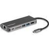 StarTech.com Adattatore Multiporta USB C, Dock USB-C Portatile con HDMI 4K, Hub