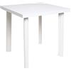 Dmora - Tavolo da Esterno Lucca, Tavolino Rettangolare, Tavolo da Giardino Multiuso, 100% Made in Italy, Cm 80x75h72, Bianco