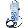ECOVA QUADRO CANTIERE ASC SPINA CEE 16A, 4 PRESE CEE 16A E FUNGO EMERGENZA IP67 -ECO30618