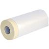 Nespoli - Rotolo in Polietilene con Nastro Carta Imbianchino per Mascheratura 55cm x 20m - Rotolo di Telo Copritutto con Nastro Adesivo per Fai da Te - Utilizzo Facile e Veloce con Aderenza Ottimale