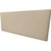 amuéblate online - Testiera Pisa imbottita, imbottita in ecopelle di alta gamma, con accessori e viti, dimensioni 145 x 60 cm (letto da 135/140), beige