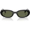 Ray-Ban Occhiali da Sole RB4441D 66779A Nero/Verde Scuro Unisex Polarizzati 53/21/145