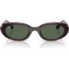 Ray-Ban Occhiali da Sole RB4441D 714/71 Marrone Trasparente/Verde Scuro Unisex 53/21/145