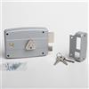 CISA - Serratura per Porte in Ferro da Applicare 15047160195 - Serratura Cancello Esterno in Acciaio Verniciato Grigio con Cilindro nichelato - Entrata 60 - Mano Destra