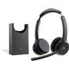Cisco Cuffie Cisco Headset 722 Wireless Dual On-Ear Bluetooth 5.0 con microfono e base di ricarica Nero [HS-WL-722-BUNAS-C]