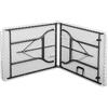 milani home - tavolo catering, rettangolare, pieghevole, 8 posti, salvaspazio, acciaio e ABS, bianco, 180 x 75 cm