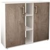 milani home - scarpiera slim con 2 ante a ribalta, effetto legno, mobile ingresso salvaspazio